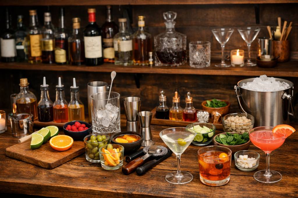 How to build a DIY cocktail bar at home for every budget and skill level