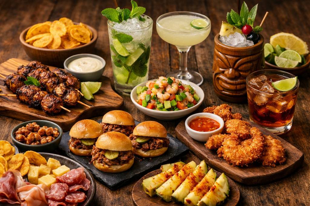 Perfect food pairings for classic rum cocktails to balance sweetness and spice