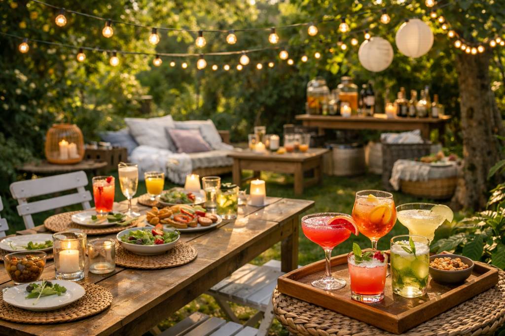 Top hosting tips for effortless summer garden parties with a relaxed cocktail vibe