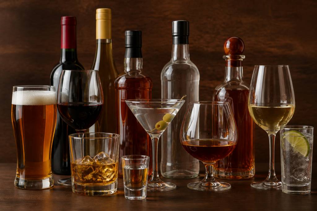 All kinds of alcohol: a guide to spirits, liqueurs, wine, and beer