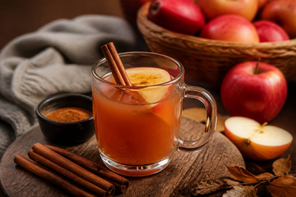 Apple cider Fireball drink recipe for a cozy fall cocktail